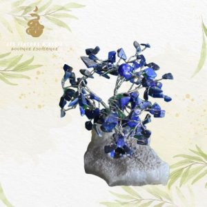 Arbre de vie lapis lazuli support quartz