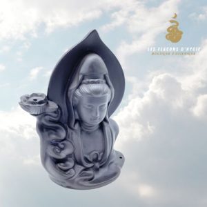 Porte encens céramique bouddha serein backflow