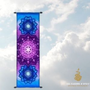 Bannière en tissus feur de vie 36*90cm