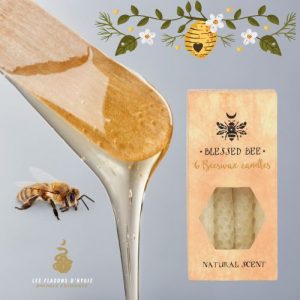 Bougie magique en cire d'abeille "crème" lot de 6 blessed bee