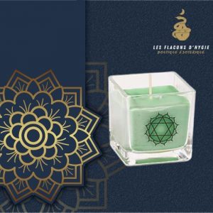 Bougie parfumee 4eme chakra