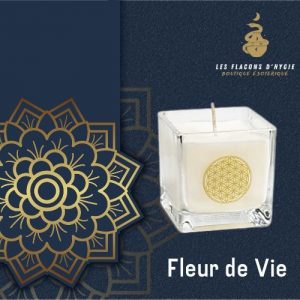 Bougie parfumee fleur de vie