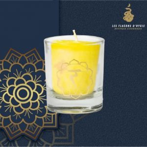 Bougie votive 3eme chakra