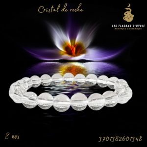 Bracelet b 08mm cristal de roche a