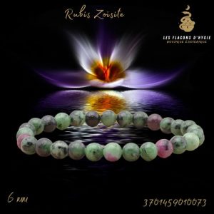 Bracelet b 06mm rubis zoïsite