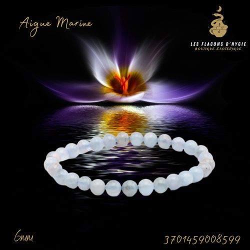 Bracelet b 06mm aigue marine a