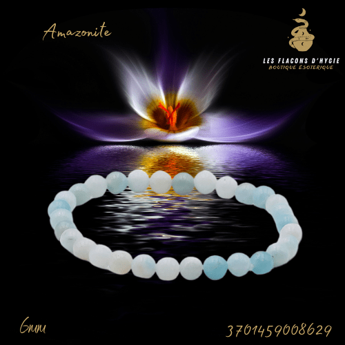 Bracelet b 06mm amazonite bresil b