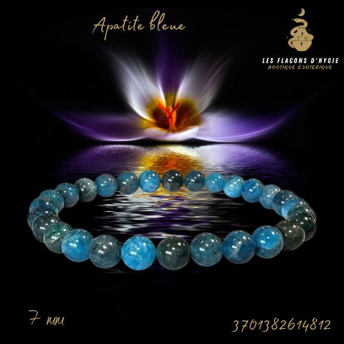 Bracelet b 06mm apatite bleue a