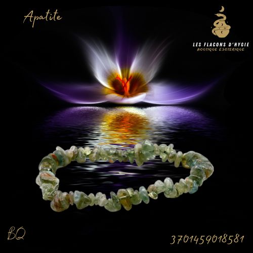 Bracelet bq apatite verte a