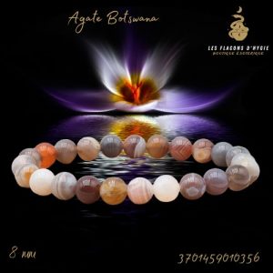 Bracelet b 08mm agate botswana a+