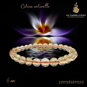 Bracelet b 06mm citrine naturelle aa