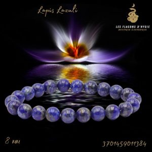 Bracelet b 08mm lapis lazuli aa+