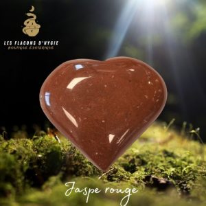 Coeur jaspe rouge ab 5cm