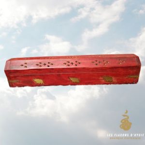 Coffre rouge elephant 30cm