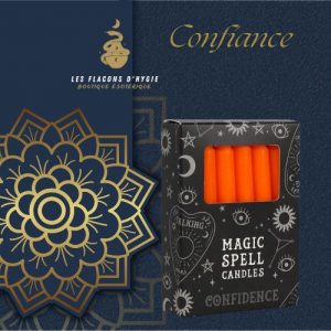 Bougies magic spell orange confiance