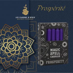 Bougies magic spell violet prosperite