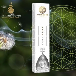 Encens fleur de vie yoga leaf