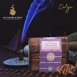 Encens satya lavande coffre porte-encens et cônes