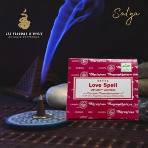 Encens satya love spell cônes