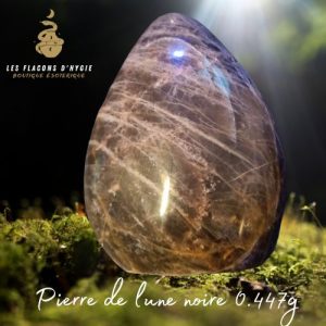 Forme libre pierre de lune noire 0.447g