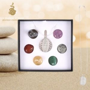 Kit collier pendentif 7 chakras