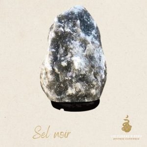 Lampe de sel noir