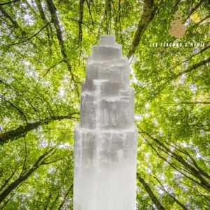 Lampe selenite 25cm