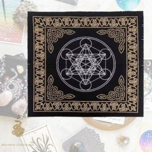 Toile d'autel metatron en coton 60 x 60 cm