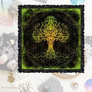 Nappe d'autel spirituel vert 60cm x 60cm