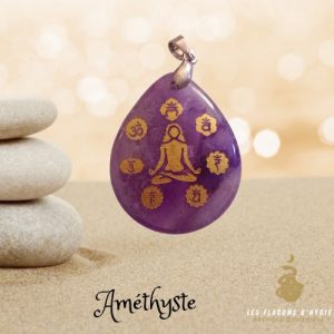 Pendentif amethyste yoga