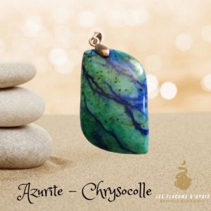 Pendentif chrysocole forme s
