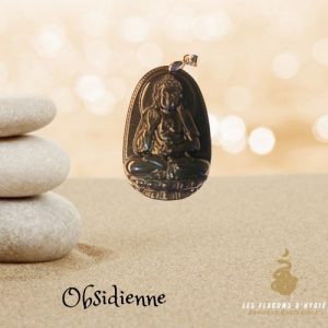 Pendentif siddhartha obsidienne oeil celeste a