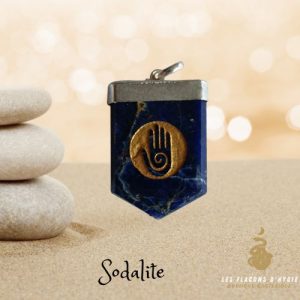 Pendentif sodalite fanion main hopi