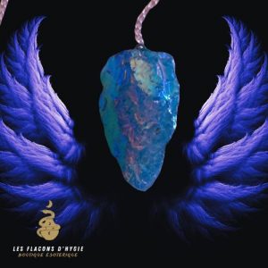 Pendule brut aqua aura