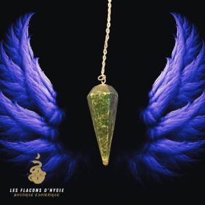 Pendule facette aventurine verte