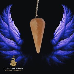 Pendule facetté quartz doré