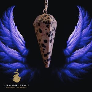 Pendule facette jaspe dalmatien