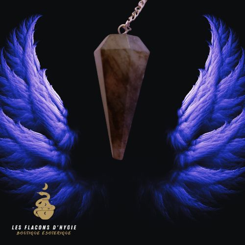Pendule facette labradorite
