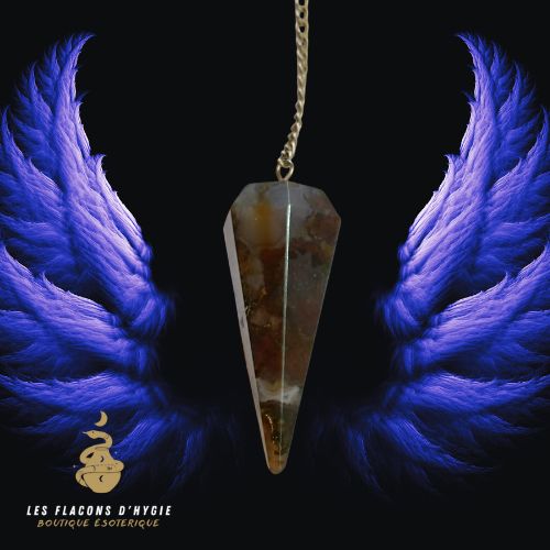 Pendule facette pierre de sang