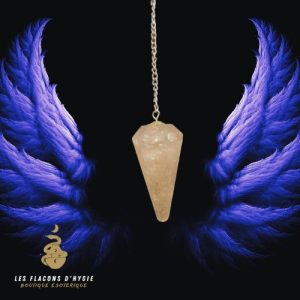 Pendule facette quartz fume
