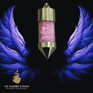 Pendule réservoir et quartz rose