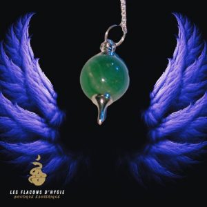 Pendule séphoroton quartz vert