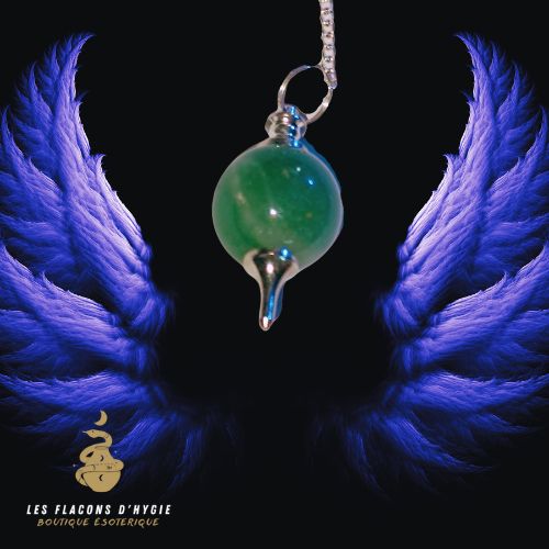 Pendule séphoroton quartz vert