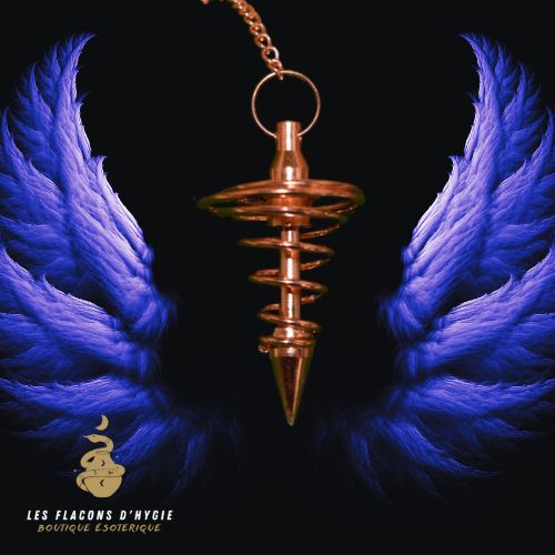 Pendule spirale cuivre