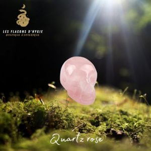 Petit crâne quartz rose 2cm
