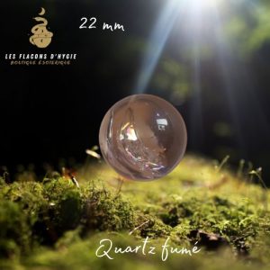 Quartz fume petite sphere