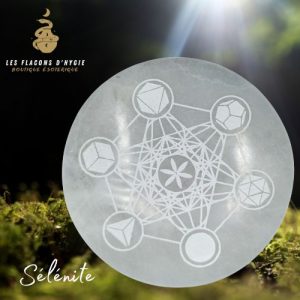 Grande plaque de selenite 18cm métatron