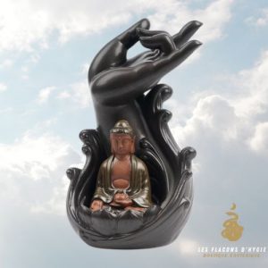 Porte encens backflow bouddha main