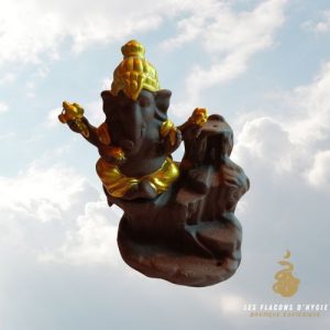Porte encens ganesh dore backflow