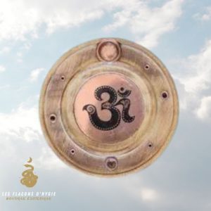 Porte encens rond om cuivre
